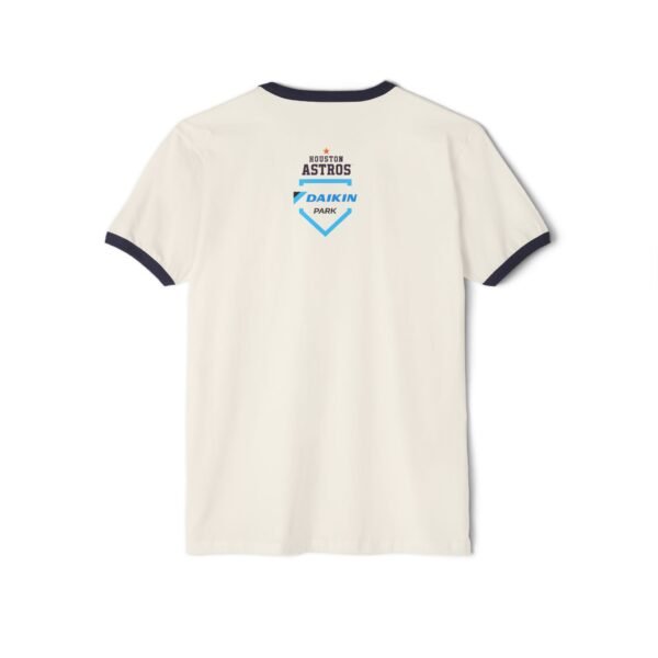 Houston Astros Daikin Park Unisex Cotton Ringer T-Shirt - Image 2