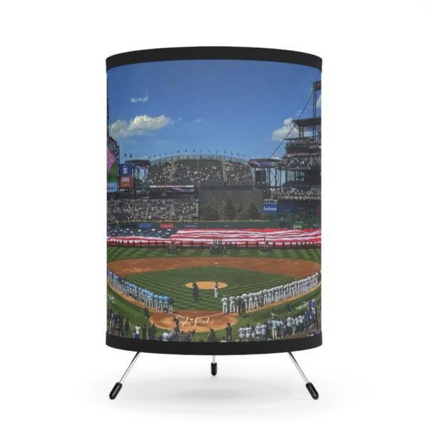 Colorado Rockies Coors Field Tripod Lamp with High-Res Printed Shade, USCA plug