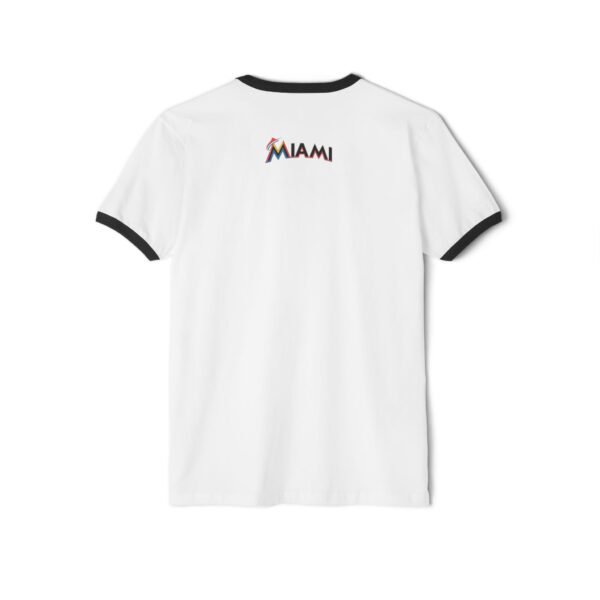 Miami Marlins Unisex Cotton Ringer T-Shirt - Image 2