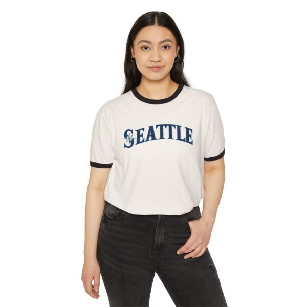 Seattle Mariners Unisex Cotton Ringer T-Shirt - Image 7