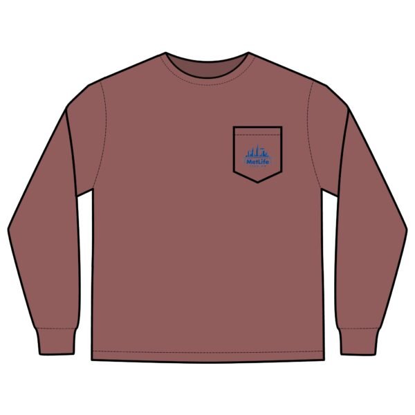 MetLife Stadium Unisex Long Sleeve Pocket T-Shirt - Image 5