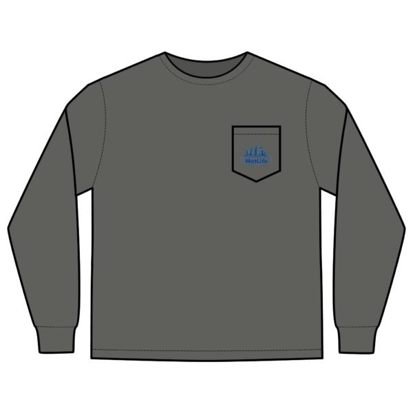 MetLife Stadium Unisex Long Sleeve Pocket T-Shirt - Image 7