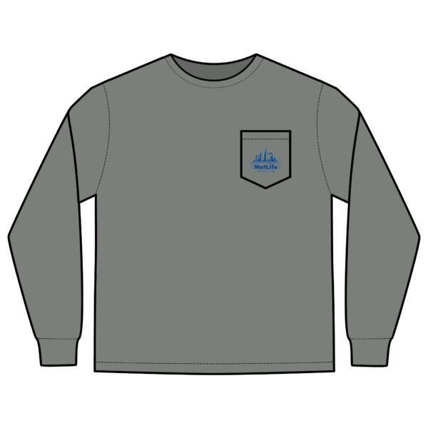 MetLife Stadium Unisex Long Sleeve Pocket T-Shirt - Image 9