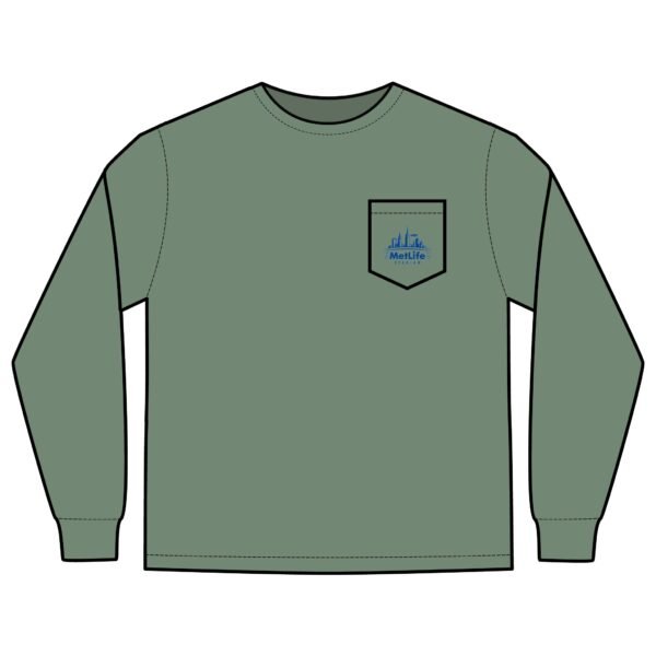 MetLife Stadium Unisex Long Sleeve Pocket T-Shirt - Image 17