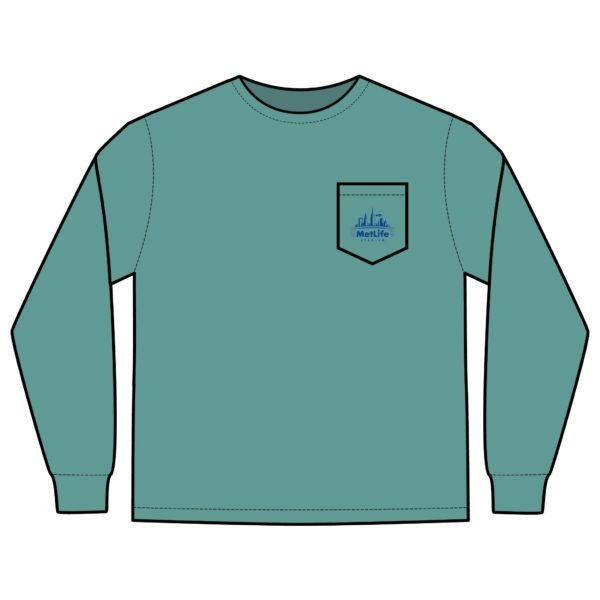 MetLife Stadium Unisex Long Sleeve Pocket T-Shirt - Image 19