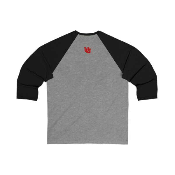 Utah Utes Unisex 3/4 Sleeve Baseball Tee - Image 2