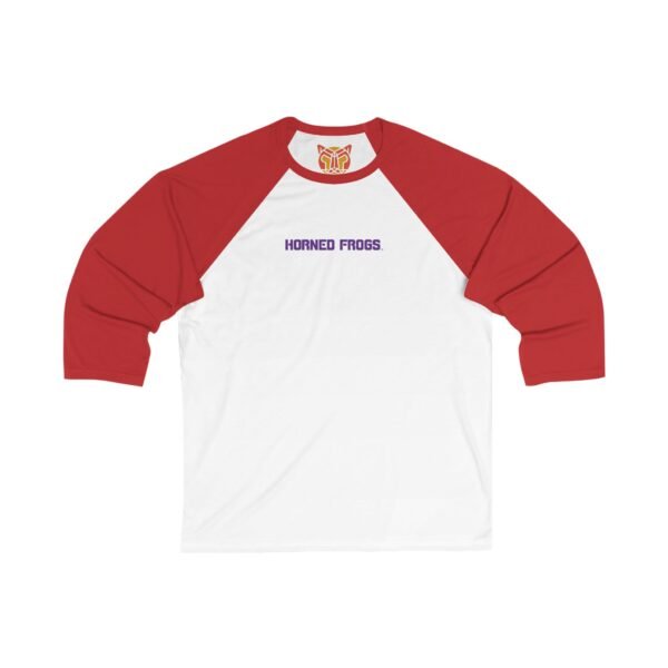 TCU Horned Frogs Unisex 3/4 Sleeve Baseball Tee - Image 7