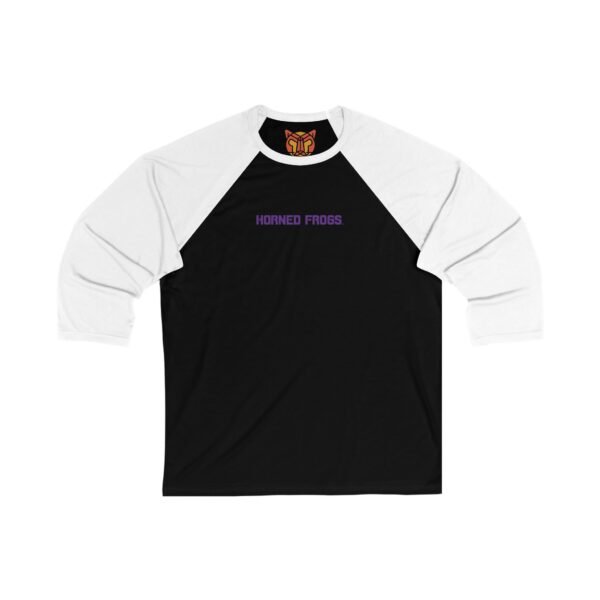 TCU Horned Frogs Unisex 3/4 Sleeve Baseball Tee - Image 9