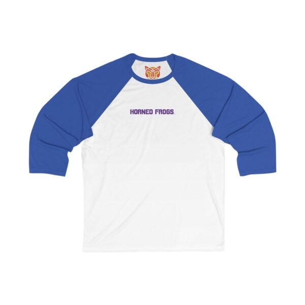 TCU Horned Frogs Unisex 3/4 Sleeve Baseball Tee - Image 11