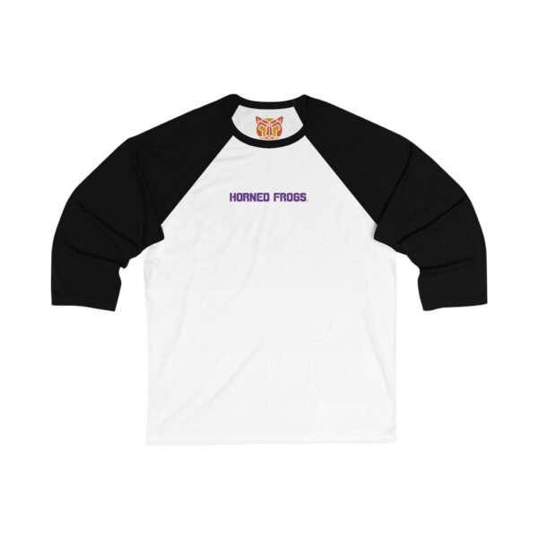 TCU Horned Frogs Unisex 3/4 Sleeve Baseball Tee