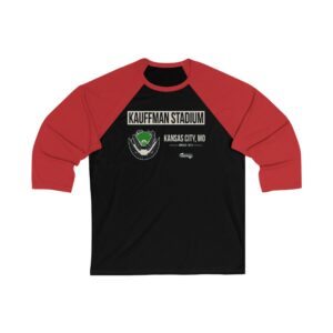 Kansas City Royals Kauffman Stadium Unisex 3/4 Sleeve Baseball Tee