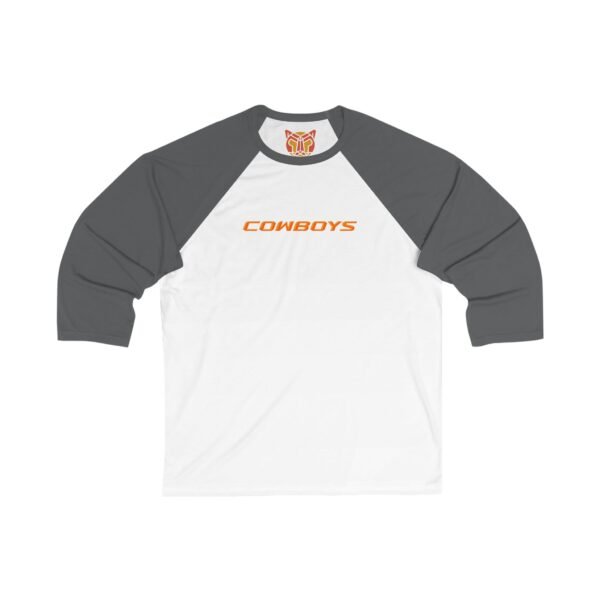 Oklahoma State Cowboys Unisex 34 Sleeve Baseball Tee - Image 3