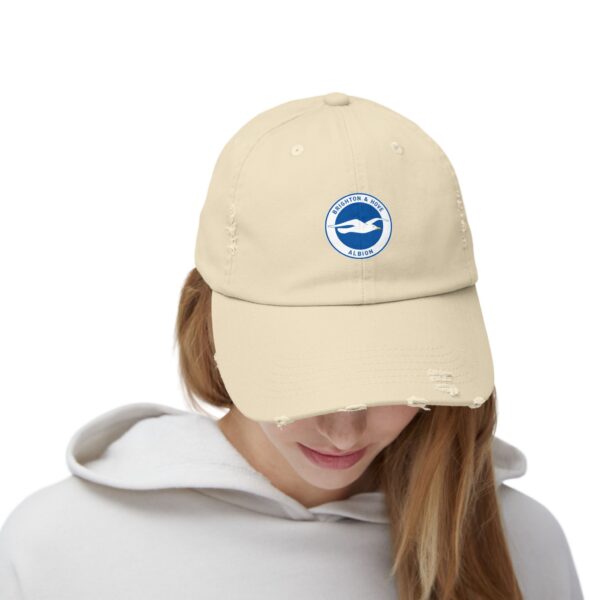 Brighton & Hove Albion Unisex Distressed Cap - Image 4