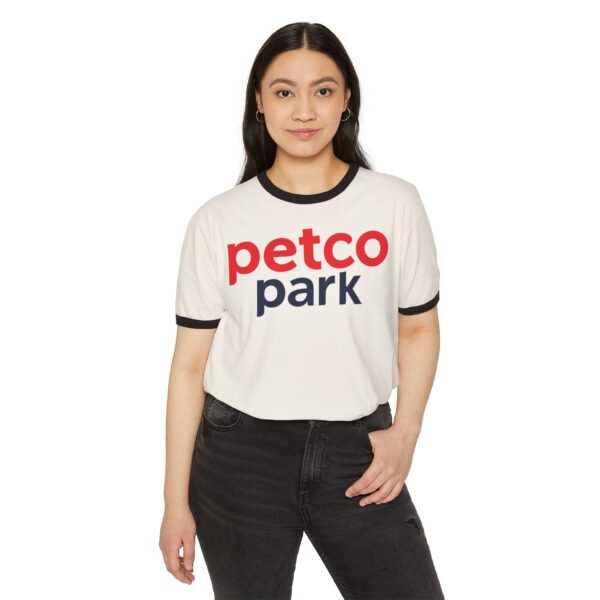 San Diego Padres Petco Park Unisex Cotton Ringer T-Shirt - Image 7