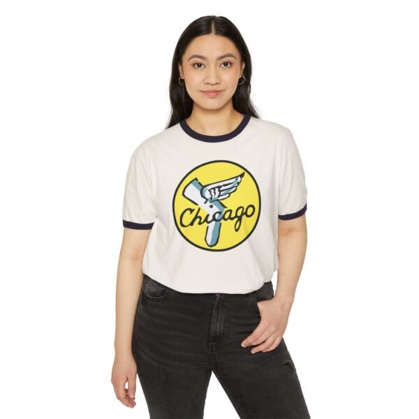 Chicago White Sox Unisex Cotton Ringer T-Shirt - Image 7