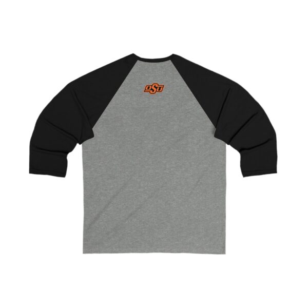 Oklahoma State Cowboys Unisex 34 Sleeve Baseball Tee - Image 2