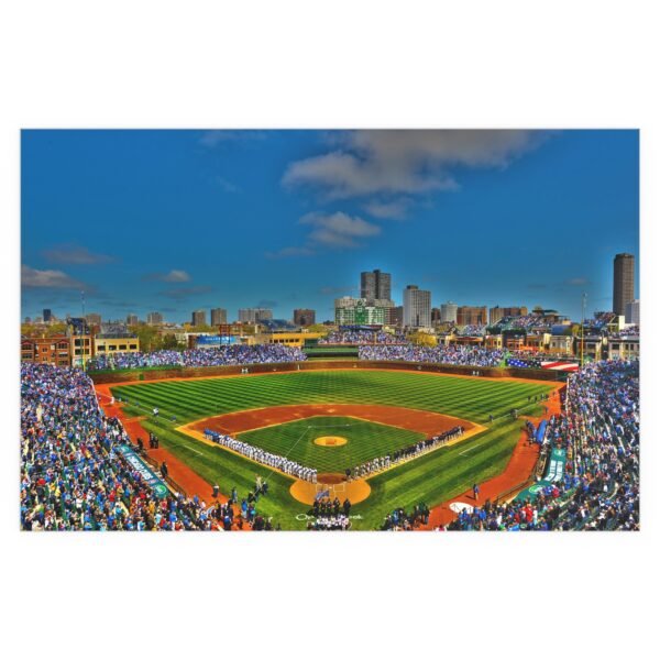 Chicago Cubs Wrigley Field Indoor and Outdoor Silk Posters - Image 2