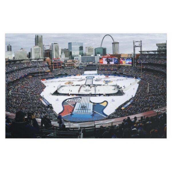 2017 Winter Classic Busch Stadium - Chicago Blackhawks vs St. Louis Blues Indoor and Outdoor Silk Posters - Image 2