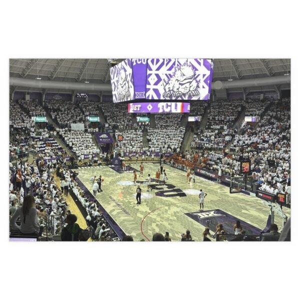 TCU Horned Frogs Ed and Rae Schollmaier Arena Indoor and Outdoor Silk Posters - Image 2