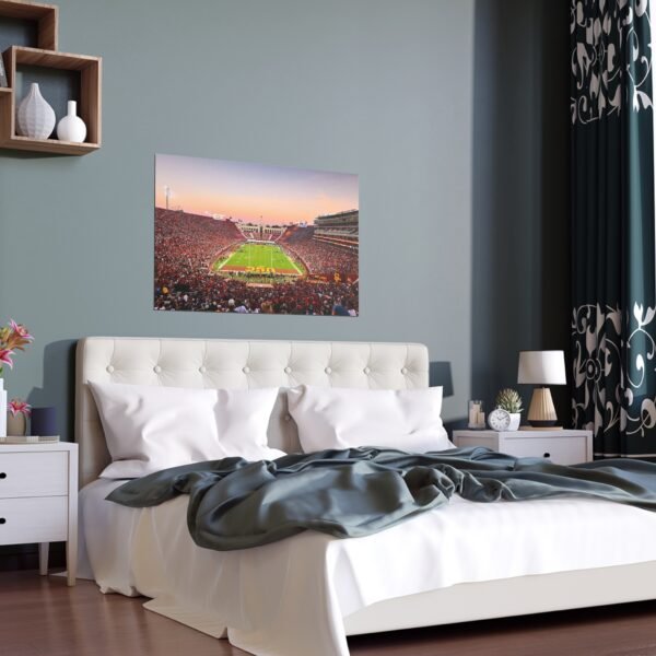 USC Trojans United Airlines Field at the Los Angeles Memorial Coliseum Indoor and Outdoor Silk Posters