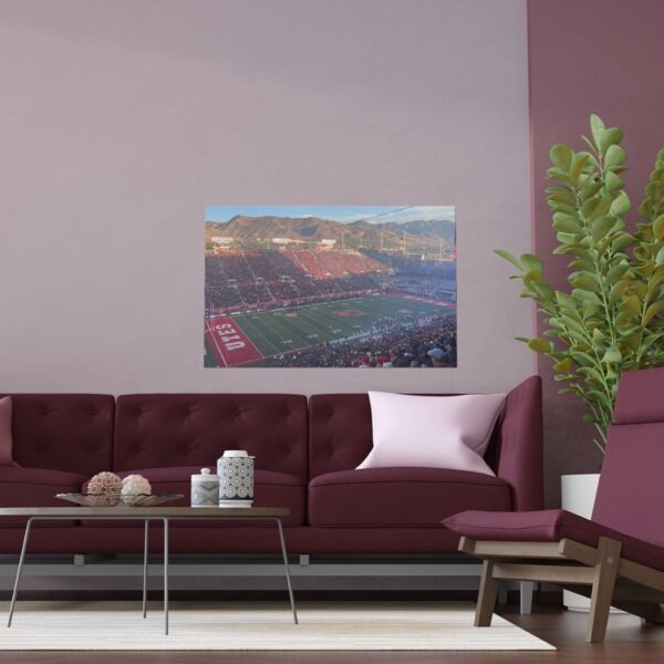 Utah Utes Rice–Eccles Stadium Indoor and Outdoor Silk Posters - Image 3