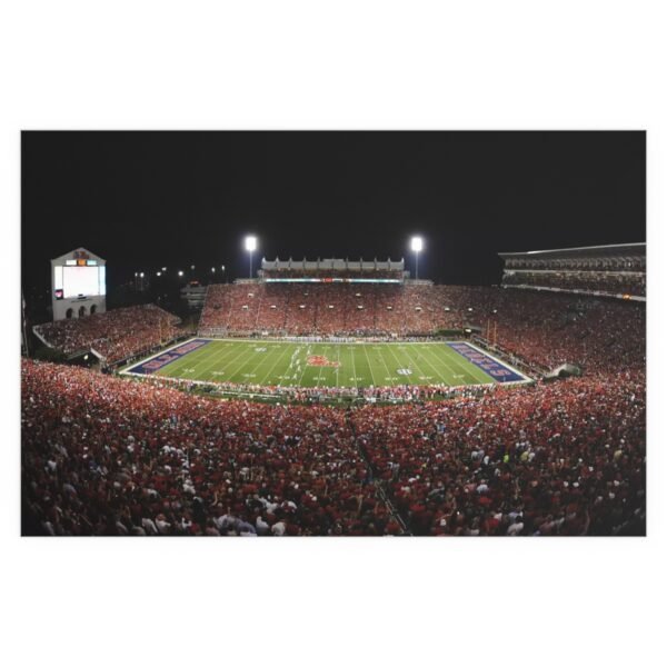 Ole Miss Rebels Vaught–Hemingway Stadium Indoor and Outdoor Silk Posters - Image 2