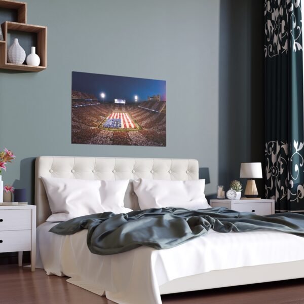 Oklahoma Sooners Gaylord Family Oklahoma Memorial Stadium Indoor and Outdoor Silk Posters