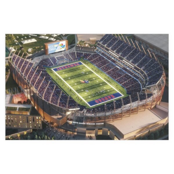 Kansas Jayhawks David Booth Kansas Memorial Stadium Indoor and Outdoor Silk Posters - Image 2