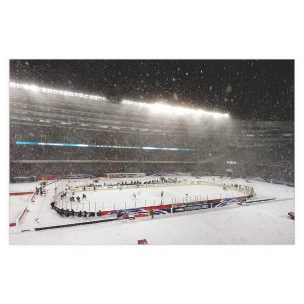 2014 Stadium Series Soldier Field - Pittsburgh Penguins vs Chicago Blackhawks Indoor and Outdoor Silk Posters - Image 2