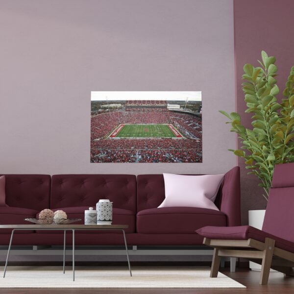 Oklahoma Sooners Gaylord Family Oklahoma Memorial Stadium Indoor and Outdoor Silk Posters - Image 3