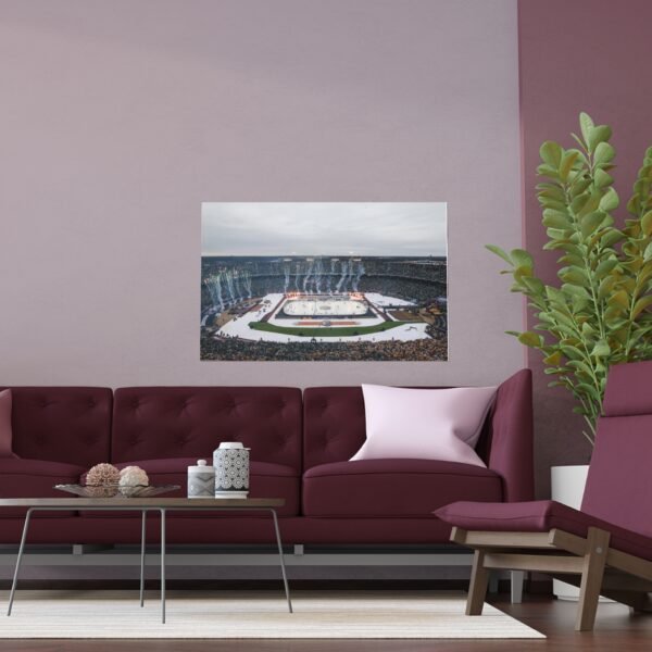 2020 Winter Classic Cotton Bowl Stadium - Nashville Predators vs  Dallas Stars Indoor and Outdoor Silk Posters - Image 3