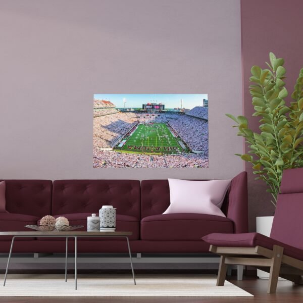 Oklahoma Sooners Gaylord Family Oklahoma Memorial Stadium Indoor and Outdoor Silk Posters - Image 3