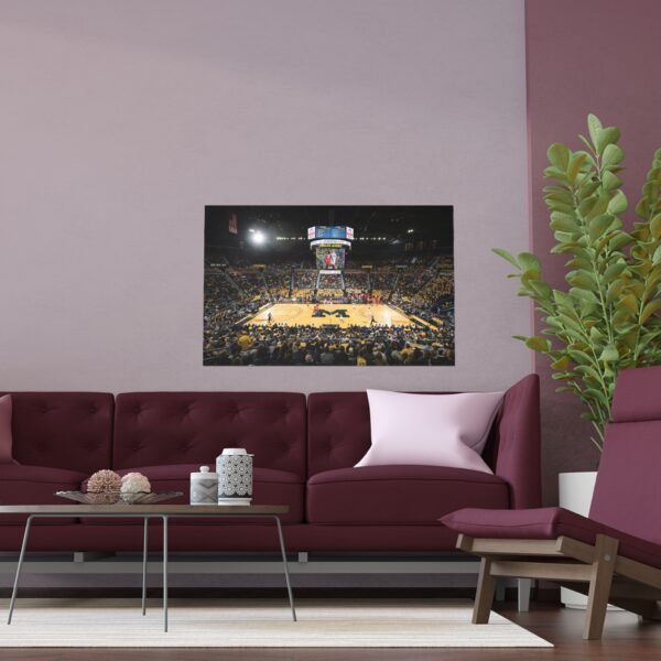 Michigan Wolverines Crisler Center Indoor and Outdoor Silk Posters - Image 3