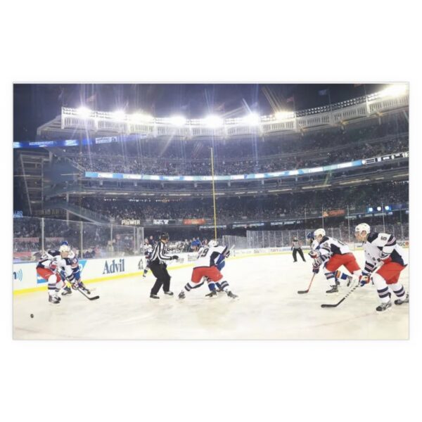 2014 Stadium Series Yankee Stadium - New York Rangers vs New York Islanders Indoor and Outdoor Silk Posters - Image 2