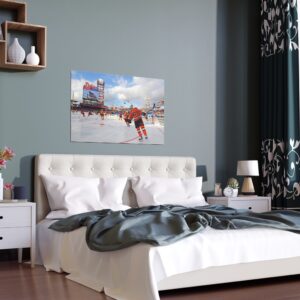 2012 Winter Classic Citizens Bank Park - New York Rangers vs Philadelphia Flyers Indoor and Outdoor Silk Posters
