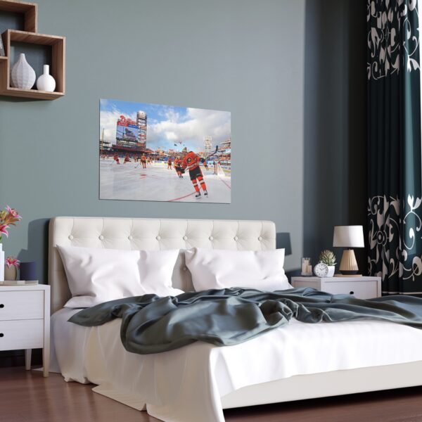 2012 Winter Classic Citizens Bank Park - New York Rangers vs Philadelphia Flyers Indoor and Outdoor Silk Posters