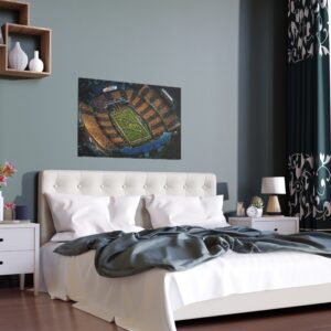 West Virginia Mountaineers Milan Puskar Stadium Indoor and Outdoor Silk Posters