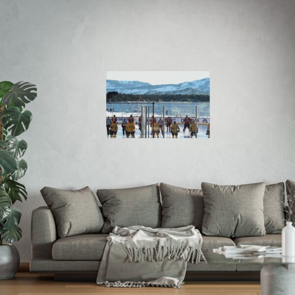 2021 NHL Outdoors at Lake Tahoe Edgewood Tahoe Resort - Philadelphia Flyers vs  Boston Bruins Fine Art Posters - Image 2