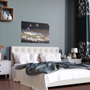 2020 Stadium Series Falcon Stadium - Los Angeles Kings vs Colorado Avalanche Indoor and Outdoor Silk Posters