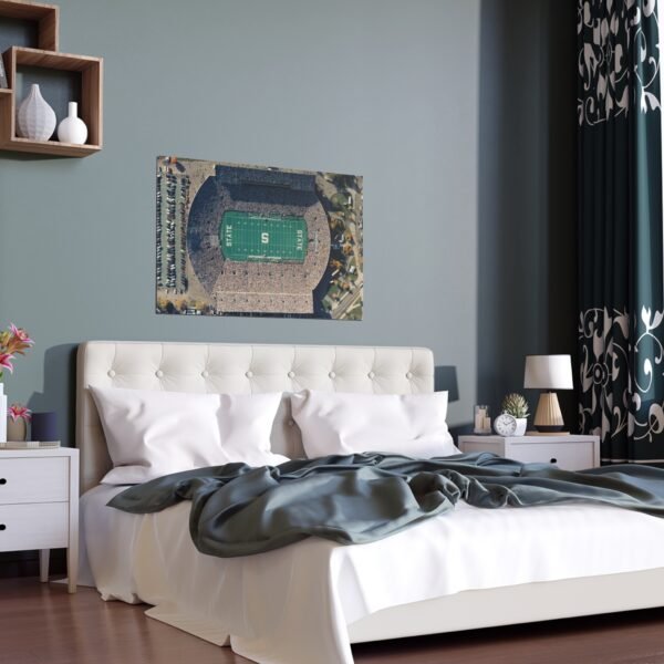 Michigan State Spartans Spartan Stadium Indoor and Outdoor Silk Posters