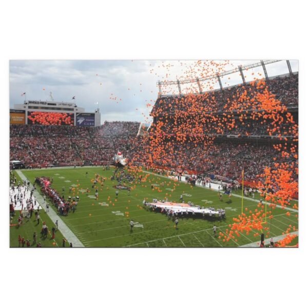 Denver Broncos Empower Field at Mile High Indoor and Outdoor Silk Posters - Image 2