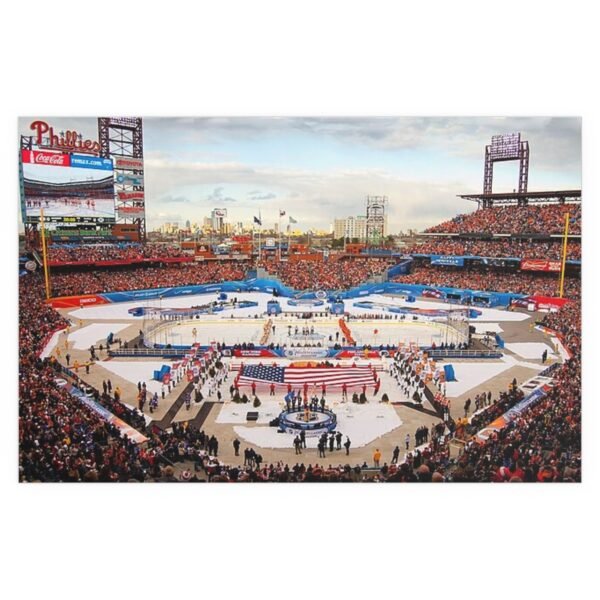 2012 Winter Classic Citizens Bank Park - New York Rangers vs Philadelphia Flyers Indoor and Outdoor Silk Posters - Image 2