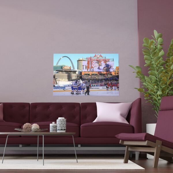 2017 Winter Classic Busch Stadium - Chicago Blackhawks vs St. Louis Blues Indoor and Outdoor Silk Posters - Image 3