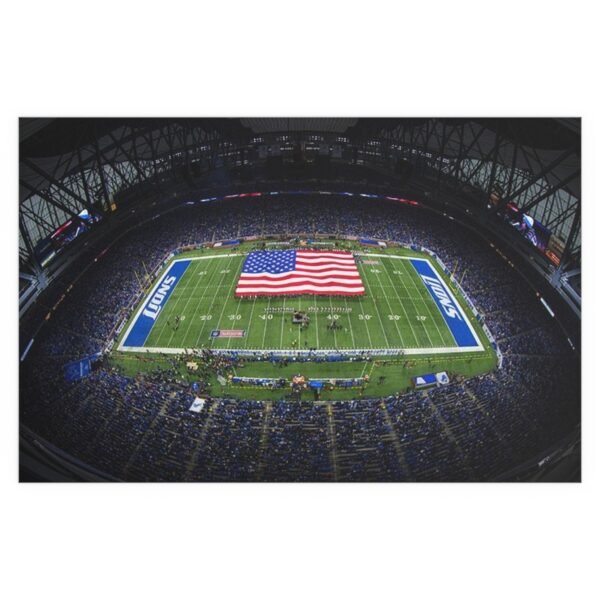 Detroit Lions Ford Field Indoor and Outdoor Silk Posters - Image 2