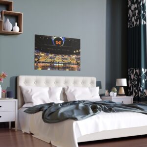 Michigan Wolverines Crisler Center Indoor and Outdoor Silk Posters
