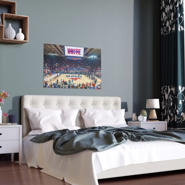 SMU Mustangs Moody Coliseum Indoor and Outdoor Silk Posters