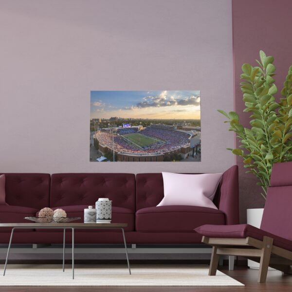 SMU Mustangs Gerald J. Ford Stadium Indoor and Outdoor Silk Posters - Image 3