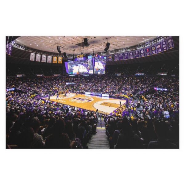 LSU Tigers Pete Maravich Assembly Center Indoor and Outdoor Silk Posters - Image 2