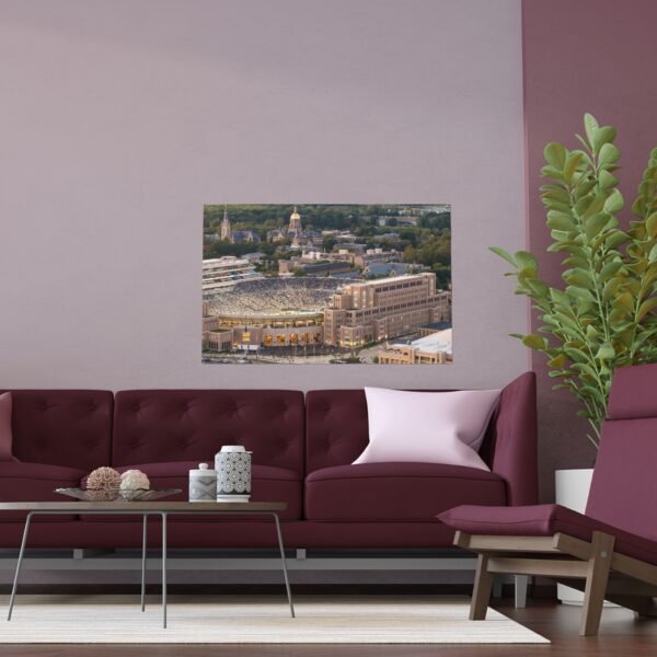Notre Dame Fighting Irish Notre Dame Stadium Indoor and Outdoor Silk Posters - Image 3