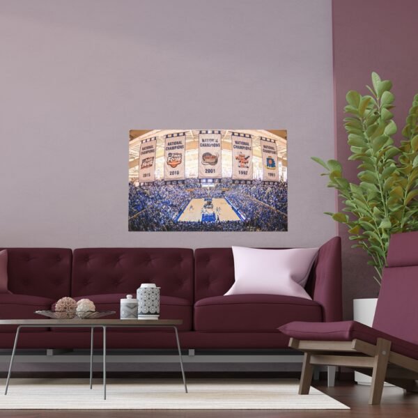 Duke Blue Devils Cameron Indoor Stadium Indoor and Outdoor Silk Posters - Image 3